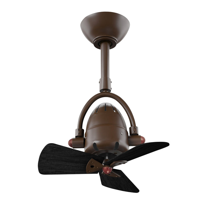 extured Bronze-Matte Black Wood Blades