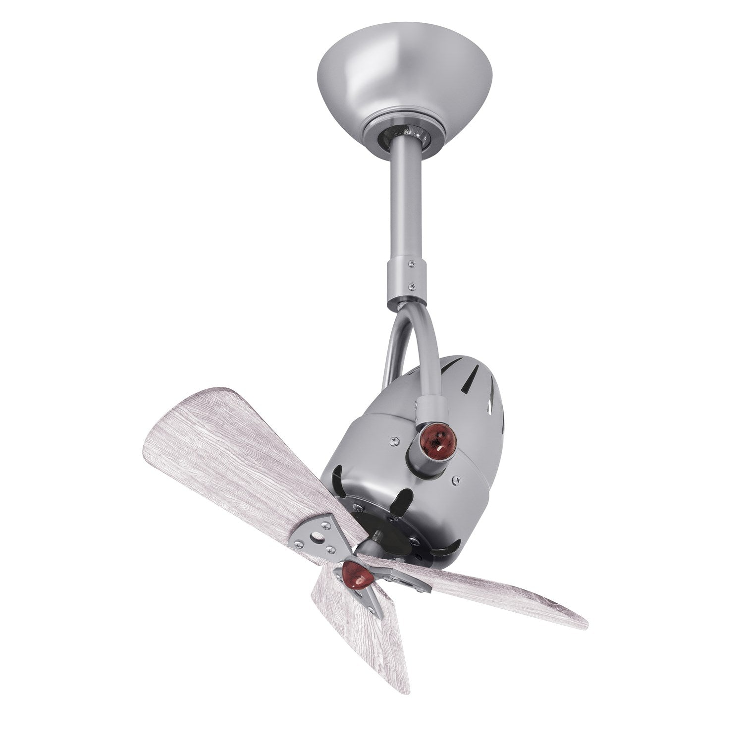 rushed Nickel-Barnwood Tone Wood Blades by Matthews Fan Company