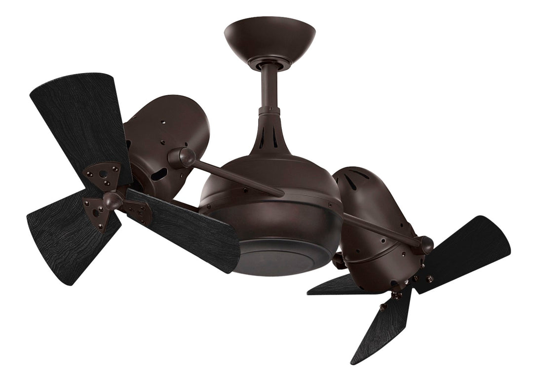 extured Bronze-Matte Black Wood Blades by Matthews Fan Company