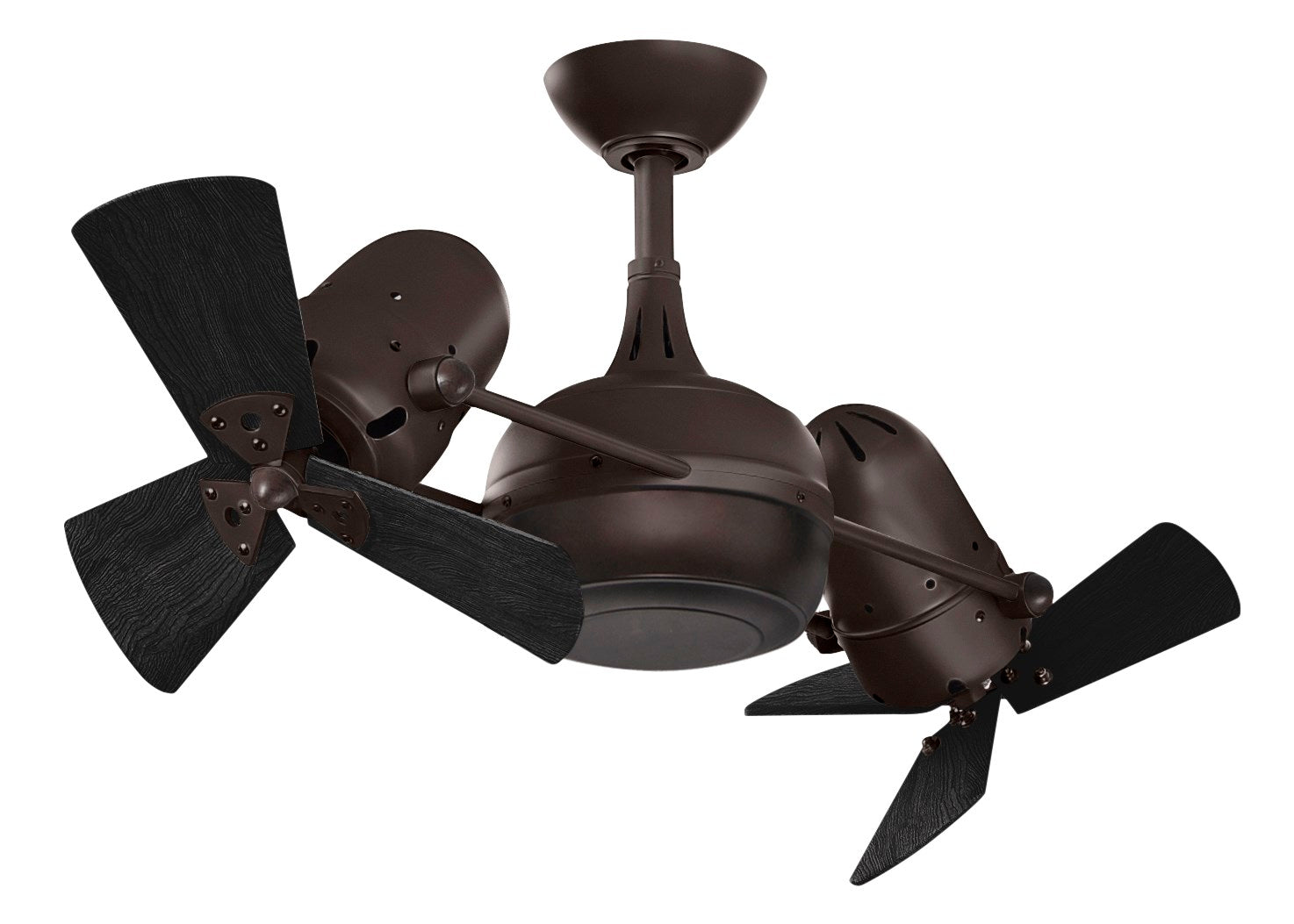 extured Bronze-Matte Black Wood Blades by Matthews Fan Company