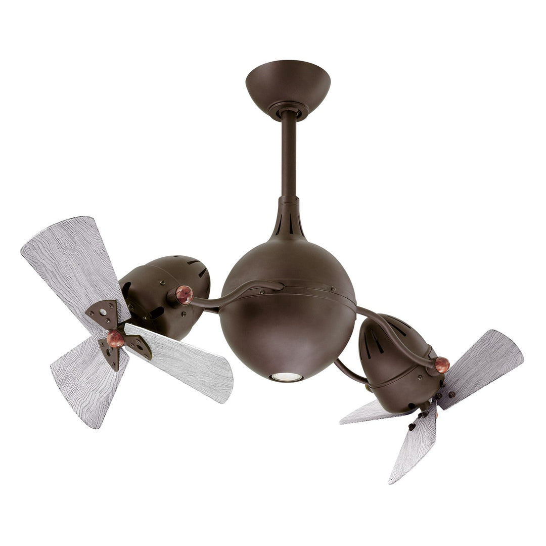 extured Bronze-Wood Blades In Barnwood Finish by Matthews Fan Company