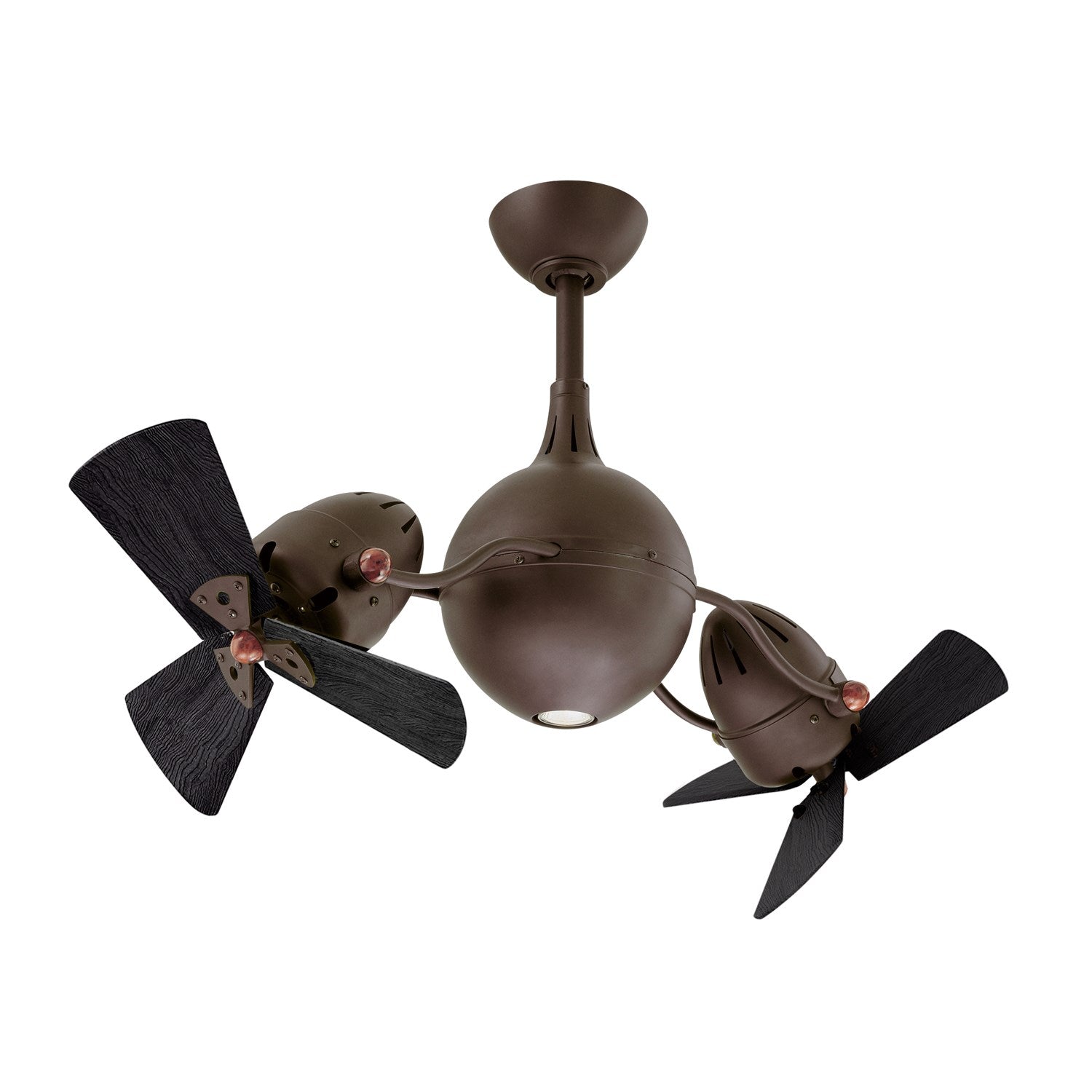 extured Bronze-Wood Blades In Matte Black Finish by Matthews Fan Company