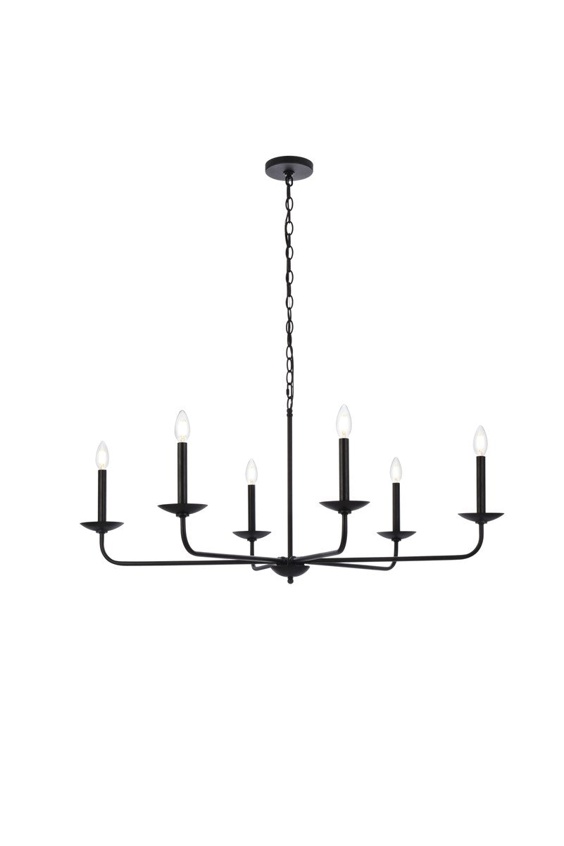 42 Inch Pendant In Black by Living District