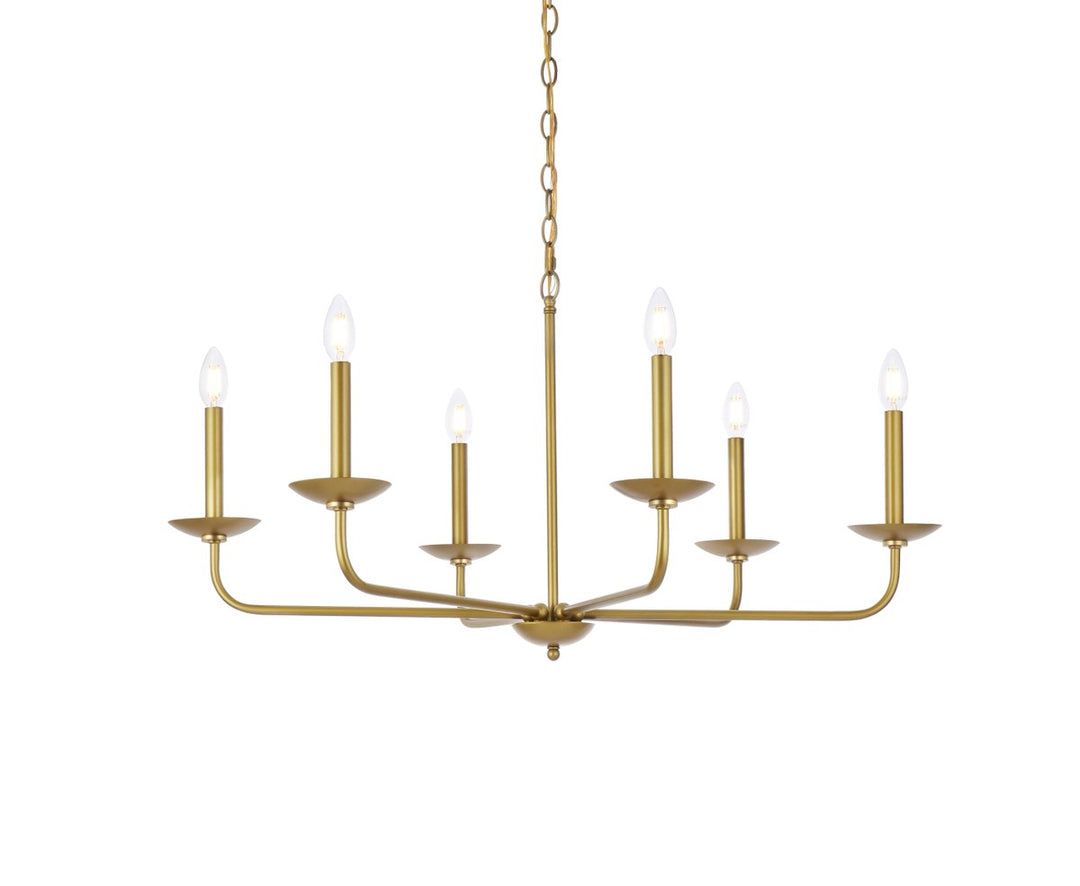 36 Inch Pendant In Brass