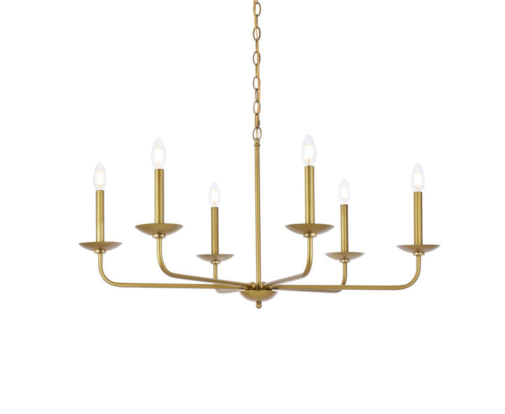 36 Inch Pendant In Brass