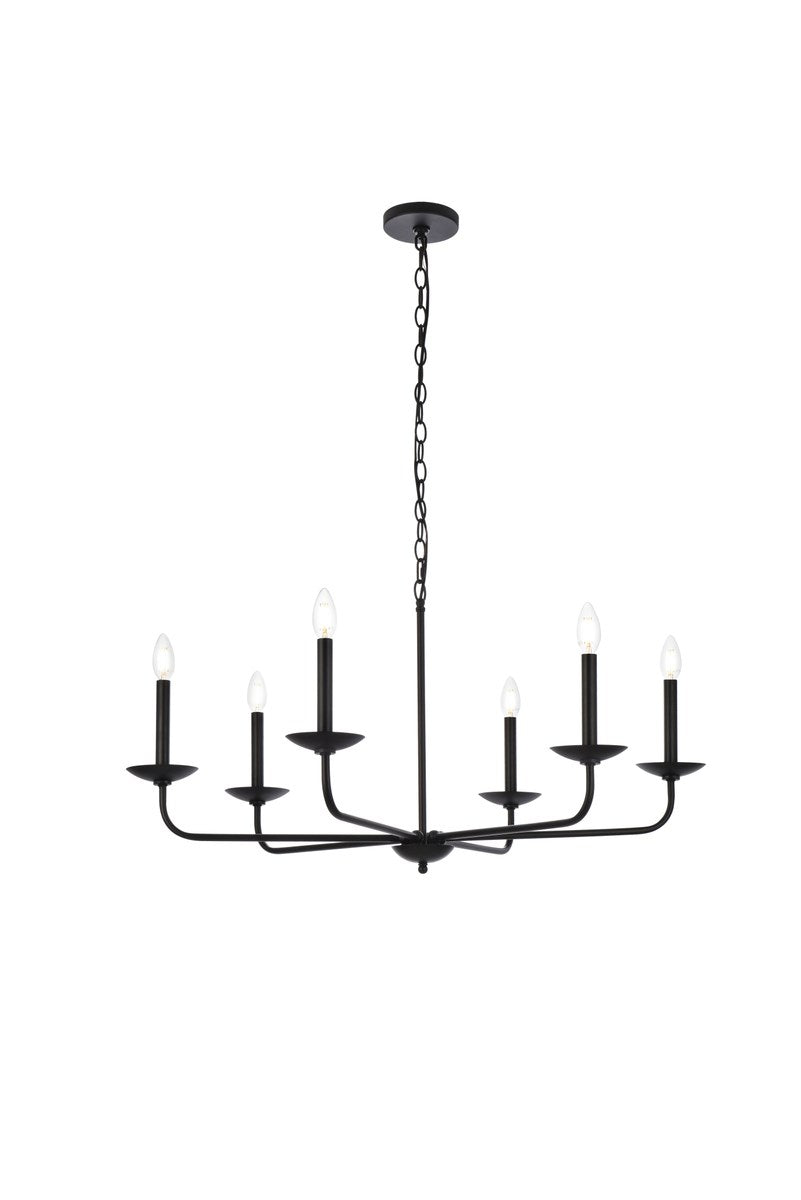36 Inch Pendant In Black by Living District