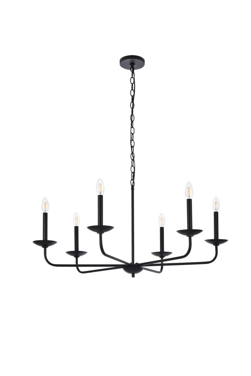 36 Inch Pendant In Black