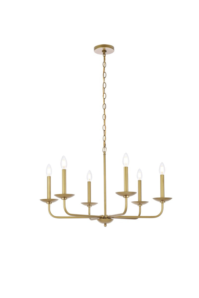 30 Inch Pendant In Brass by Living District