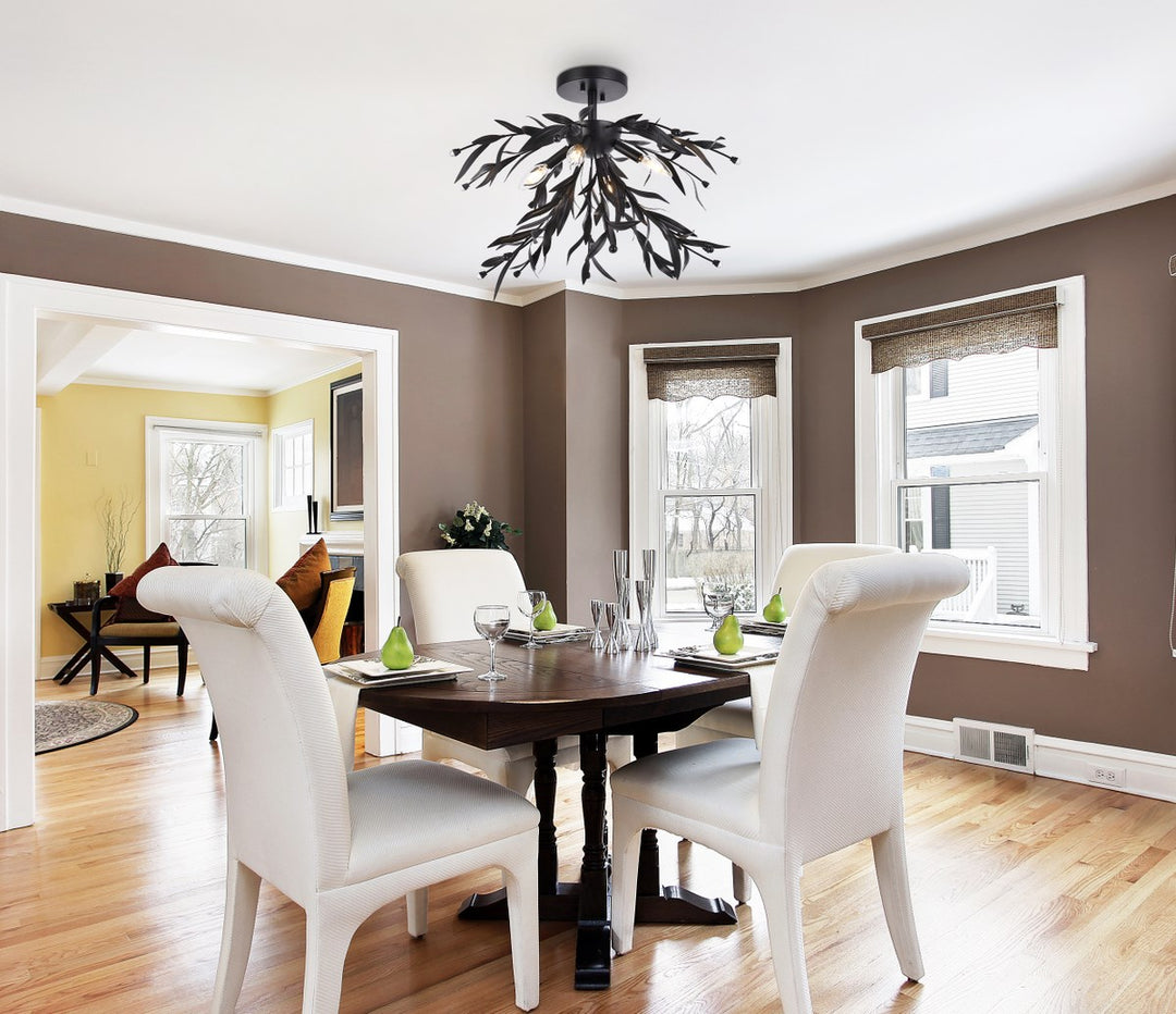 23 Inch Flush Mount In Black