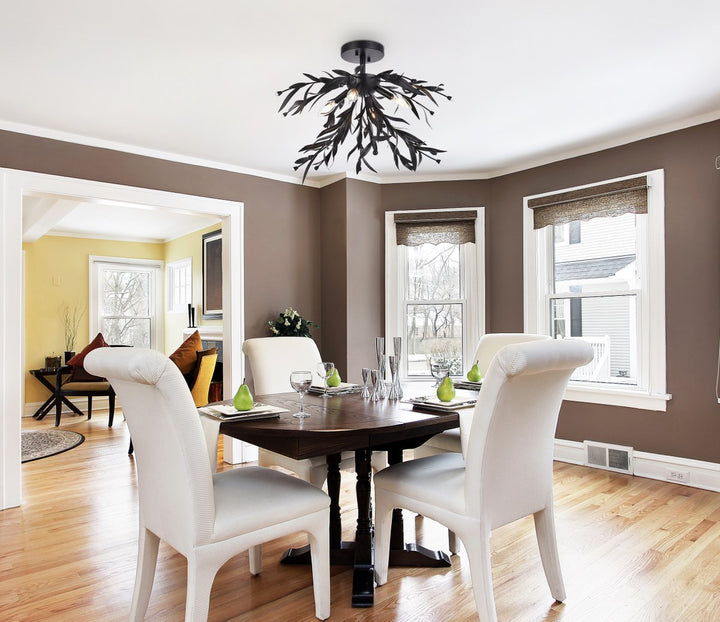 23 Inch Flush Mount In Black