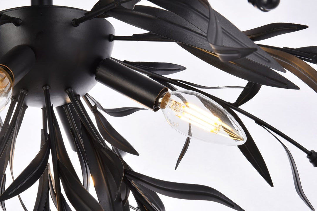 23 Inch Flush Mount In Black