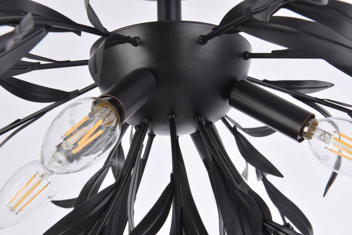 23 Inch Flush Mount In Black