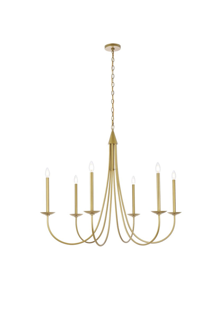 42 Inch Pendant In Brass by Living District