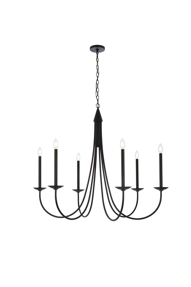 42 Inch Pendant In Black by Living District