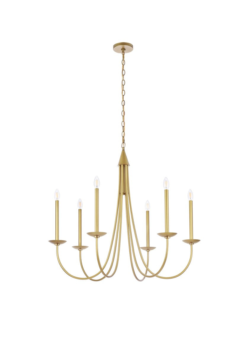 36 Inch Pendant In Brass