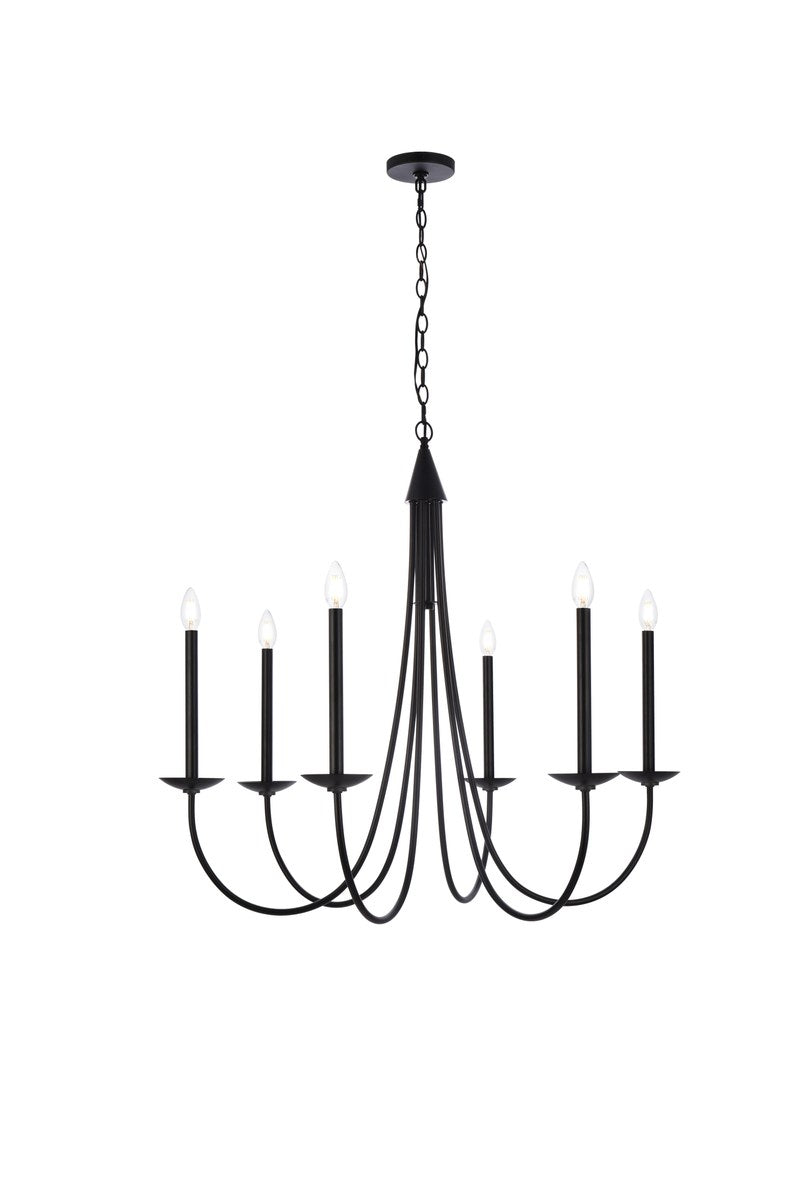 36 Inch Pendant In Black by Living District