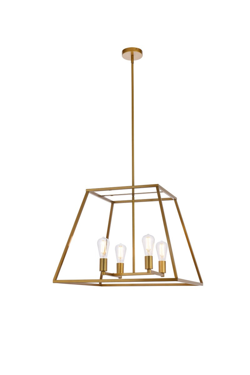 24 Inch Pendant In Brass by Living District