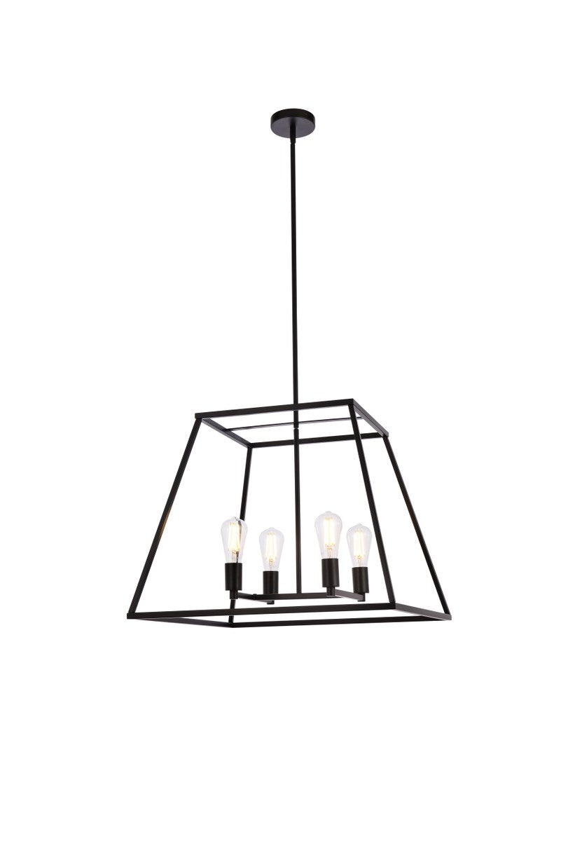 24 Inch Pendant In Black by Living District
