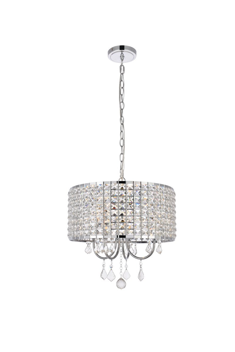 17 Inch Pendant In Chrome by Living District
