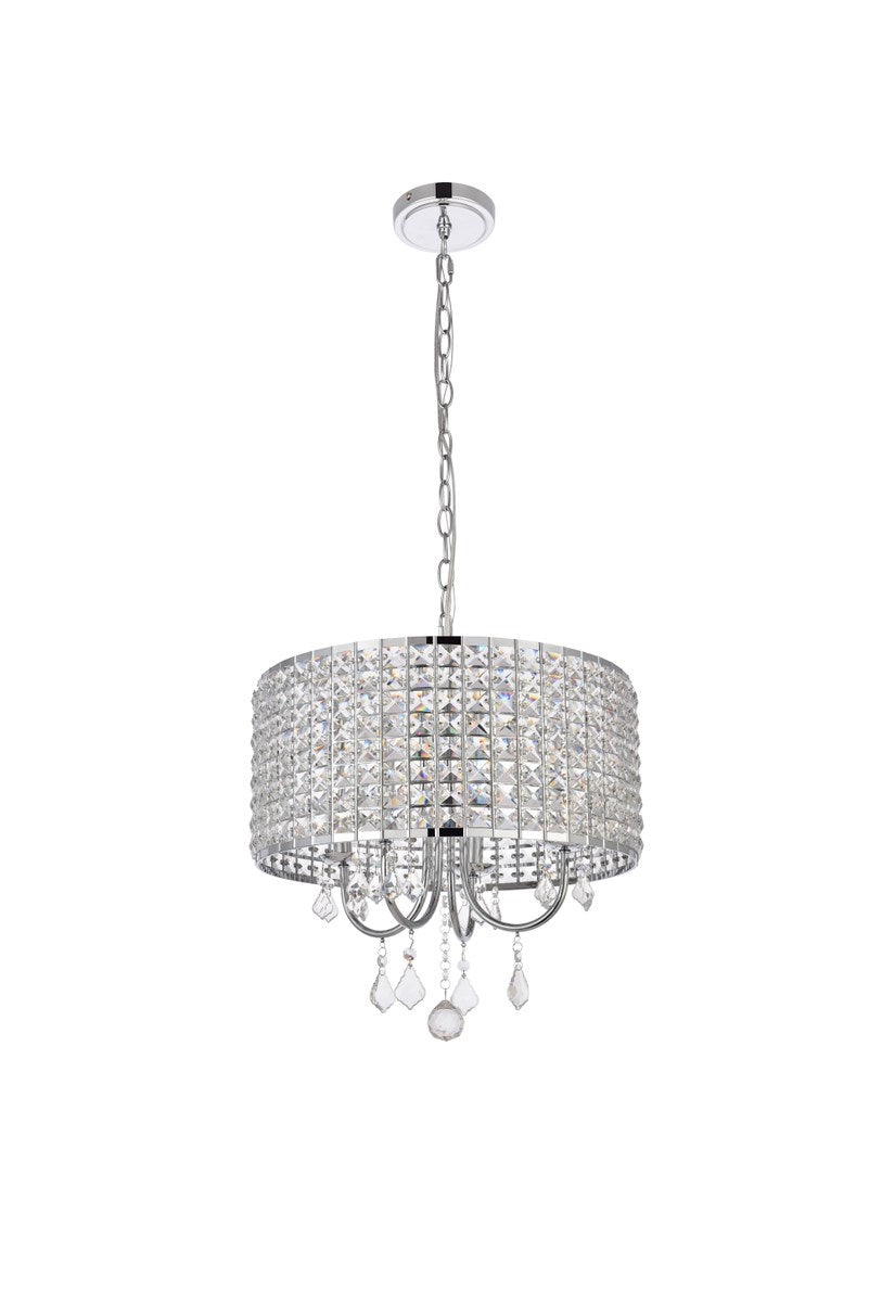 17 Inch Pendant In Chrome