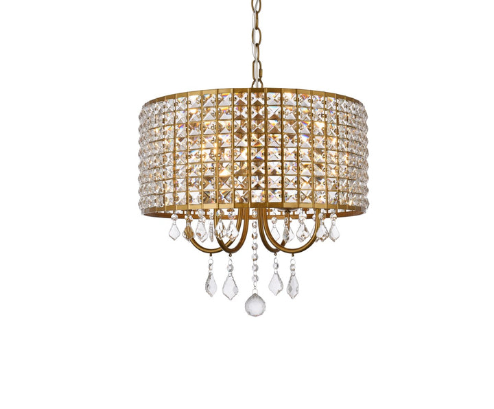 17 Inch Pendant In Brass