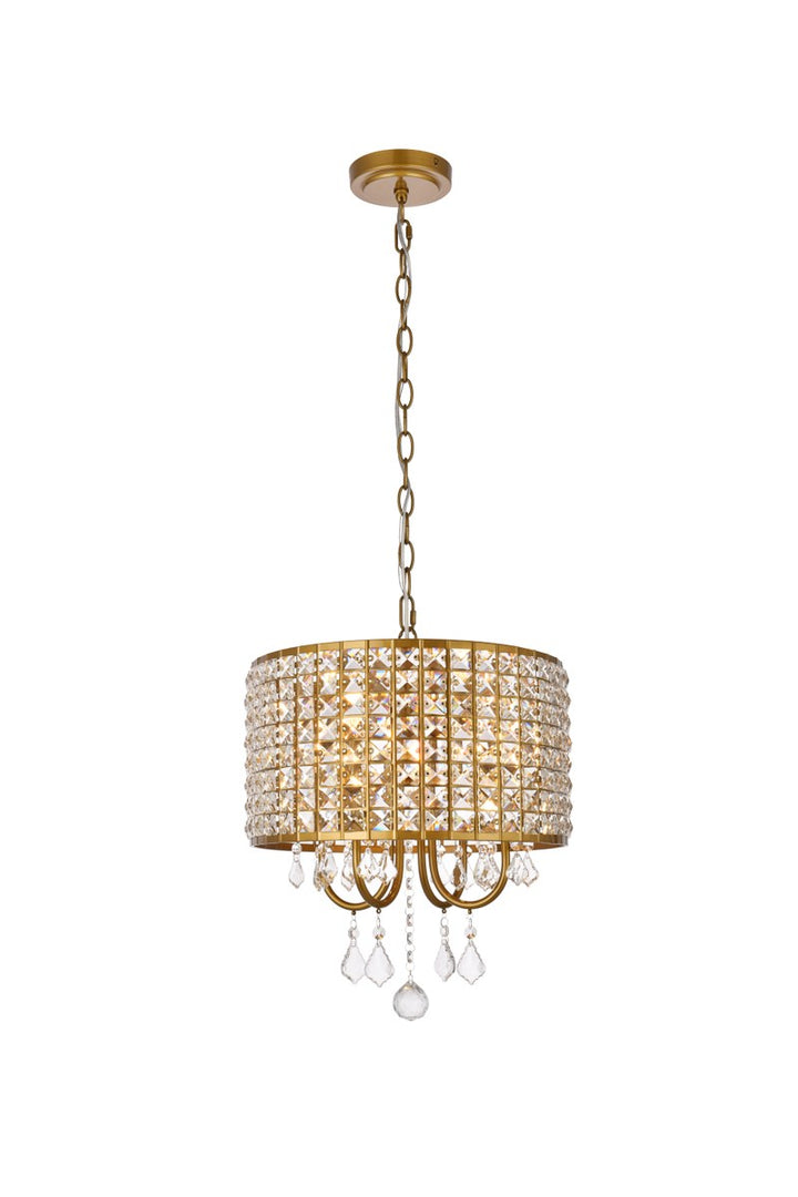14 Inch Pendant In Brass by Living District