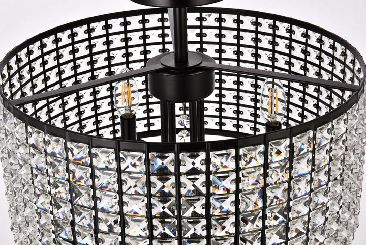 17 Inch Flush Mount In Black
