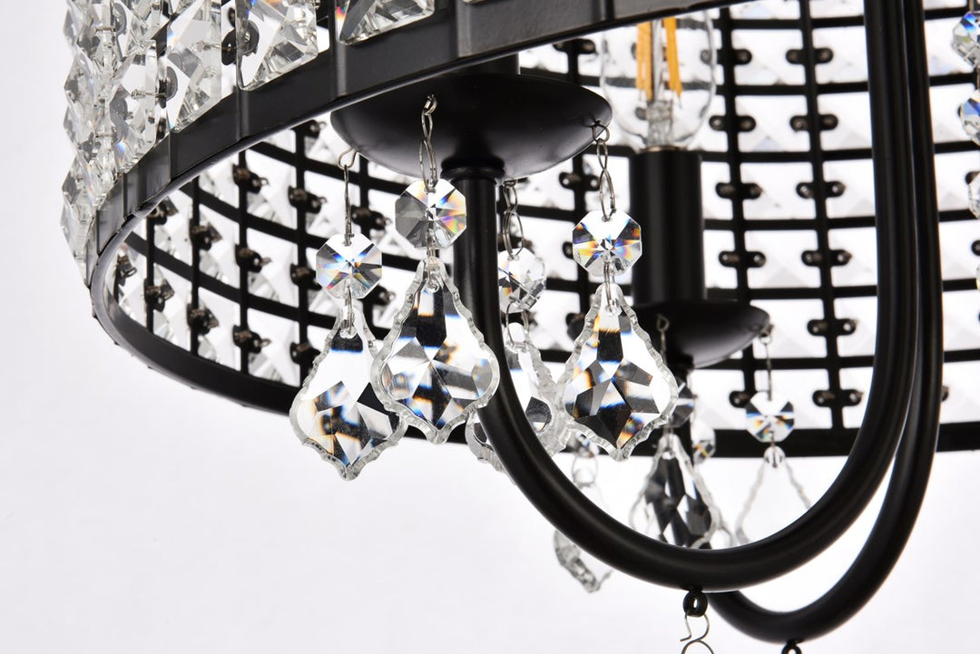 17 Inch Flush Mount In Black