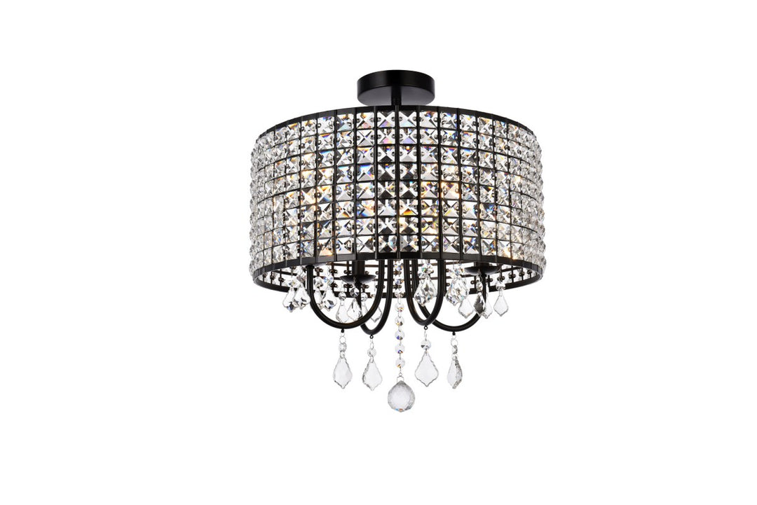 17 Inch Flush Mount In Black