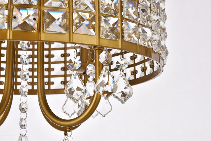 14 Inch Flush Mount In Brass