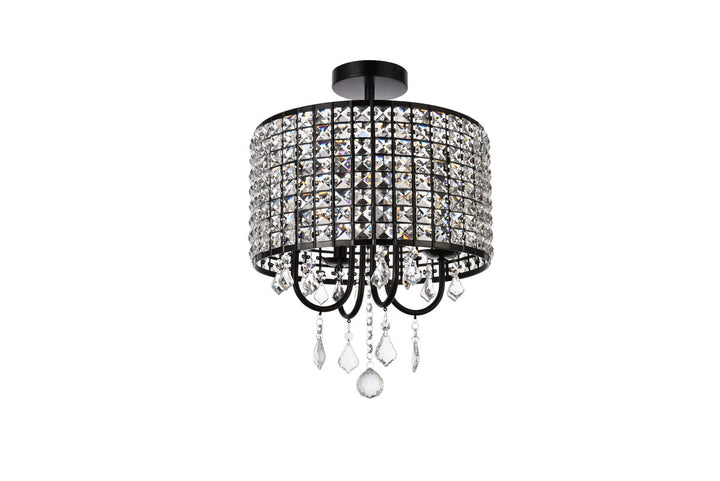 14 Inch Flush Mount In Black