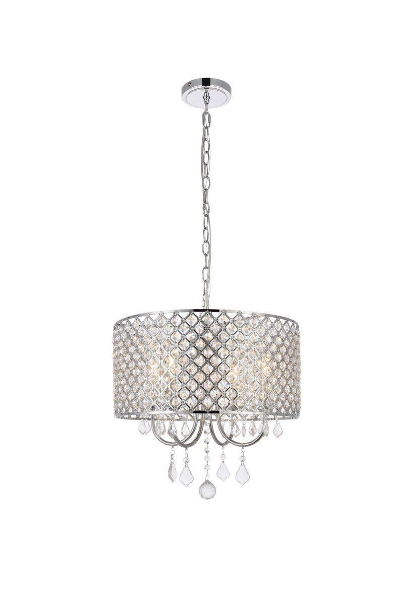 17 Inch Pendant In Chrome by Living District
