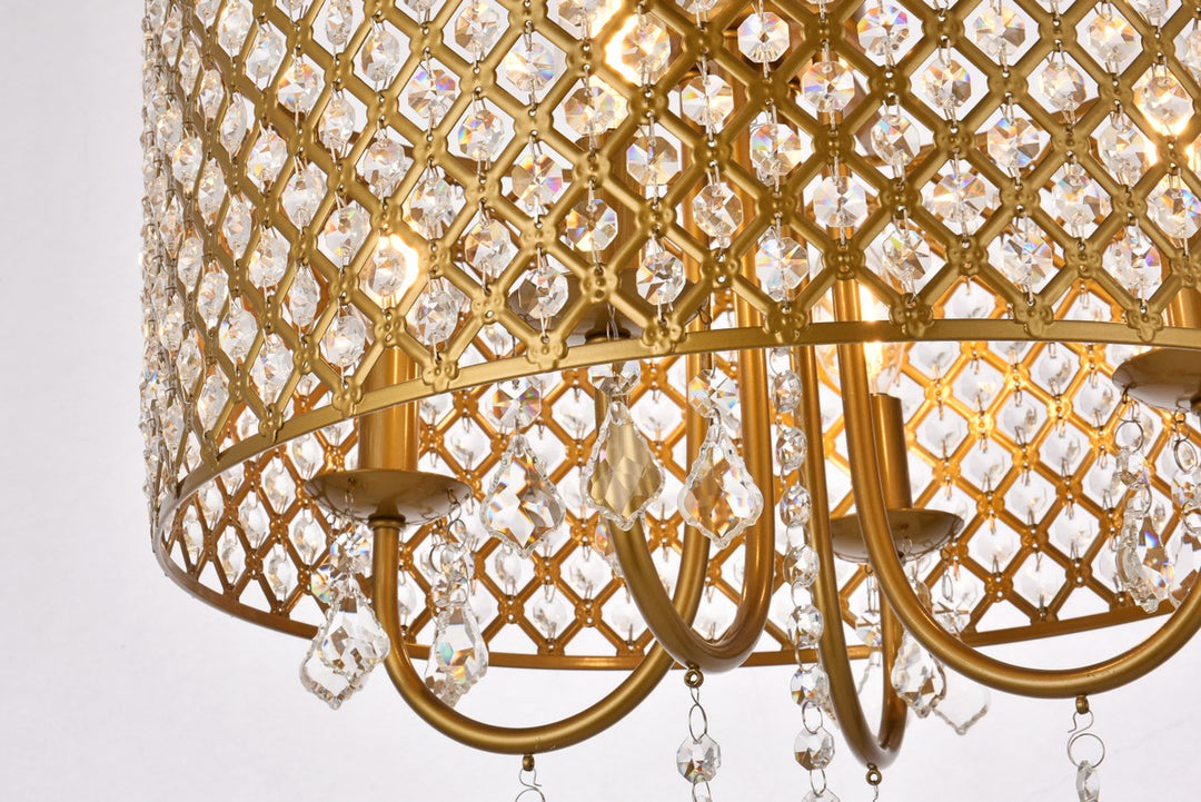 17 Inch Pendant In Brass