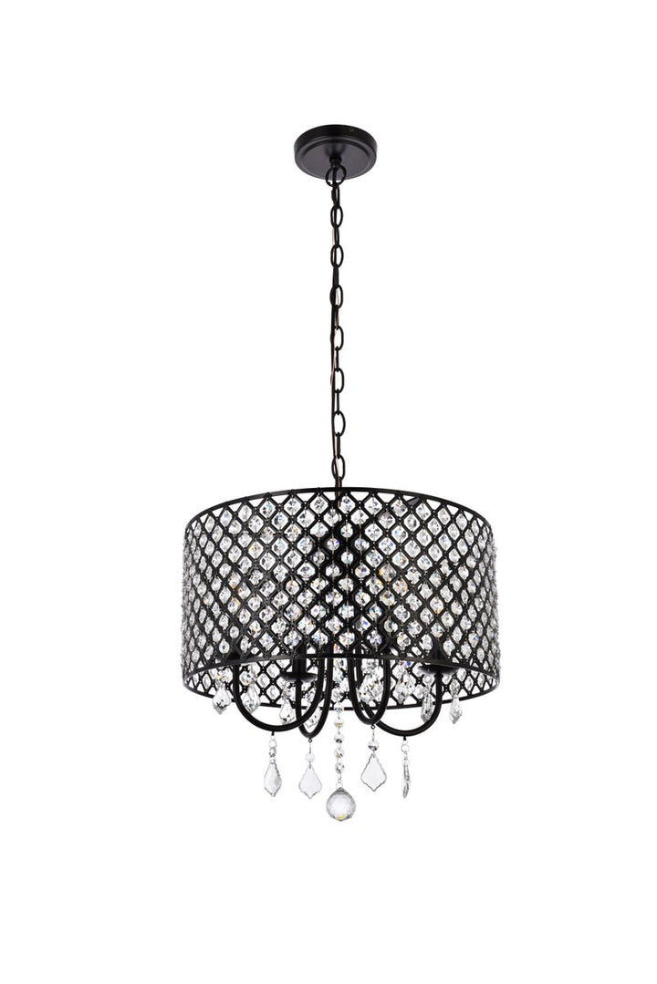 17 Inch Pendant In Black