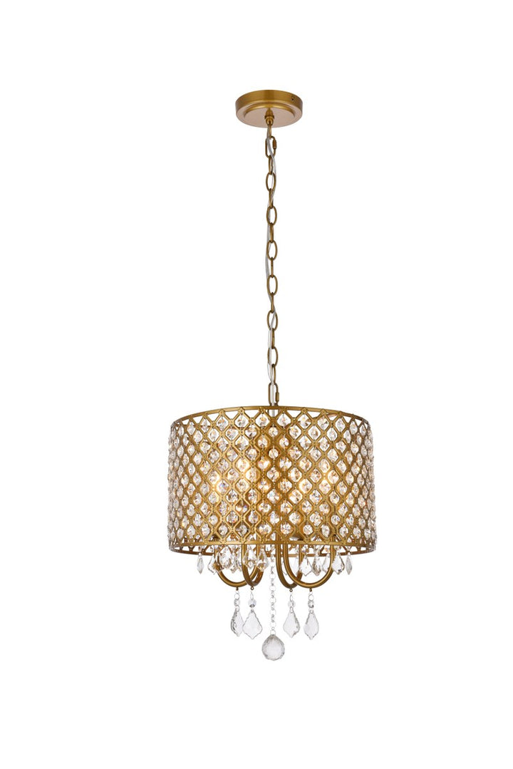 14 Inch Pendant In Brass by Living District