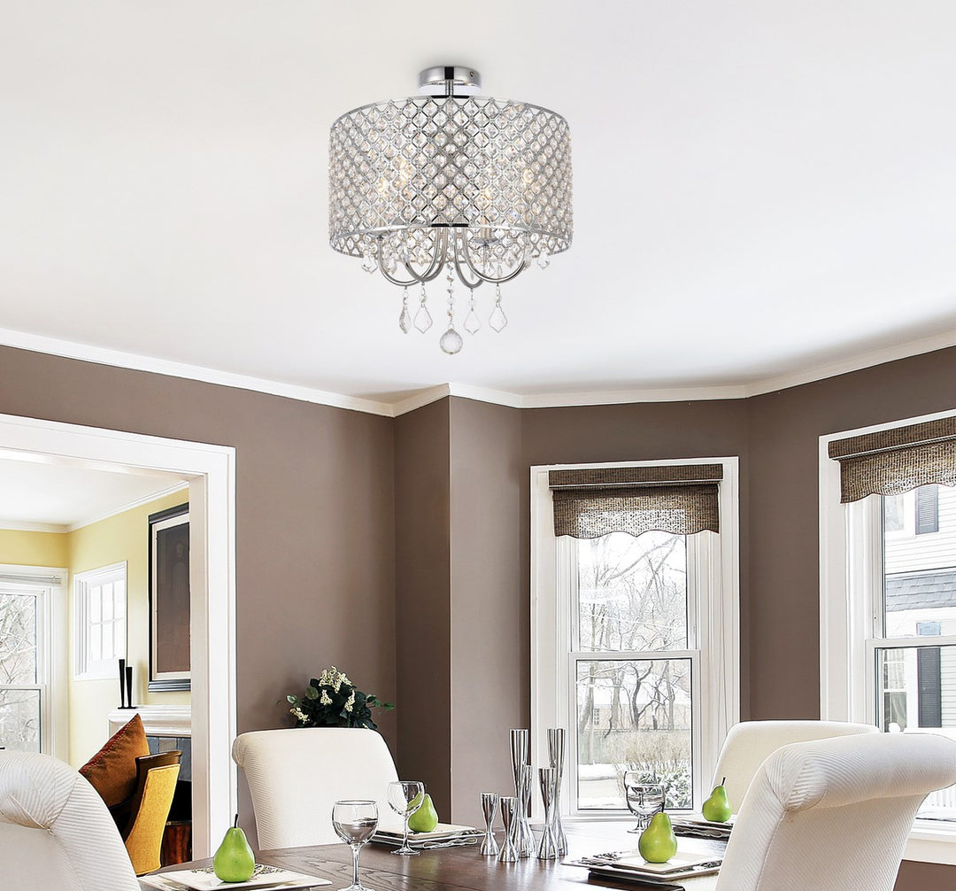 17 Inch Flush Mount In Chrome