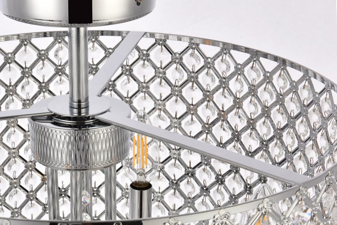 17 Inch Flush Mount In Chrome