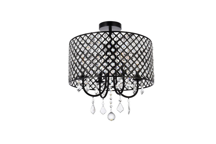 17 Inch Flush Mount In Black