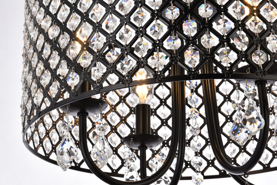 17 Inch Flush Mount In Black
