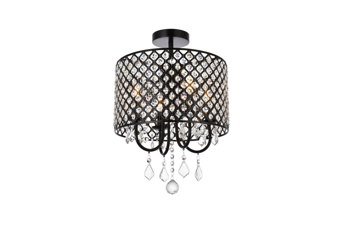 14 Inch Flush Mount In Black
