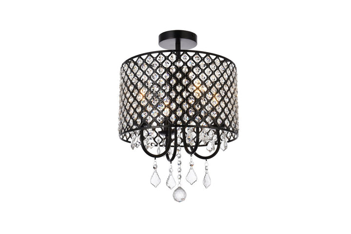 14 Inch Flush Mount In Black