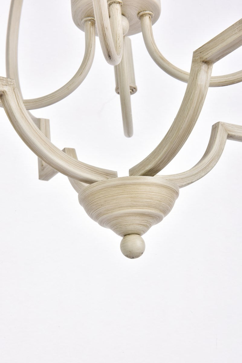 4 Lights Pendant In Weathered Dove