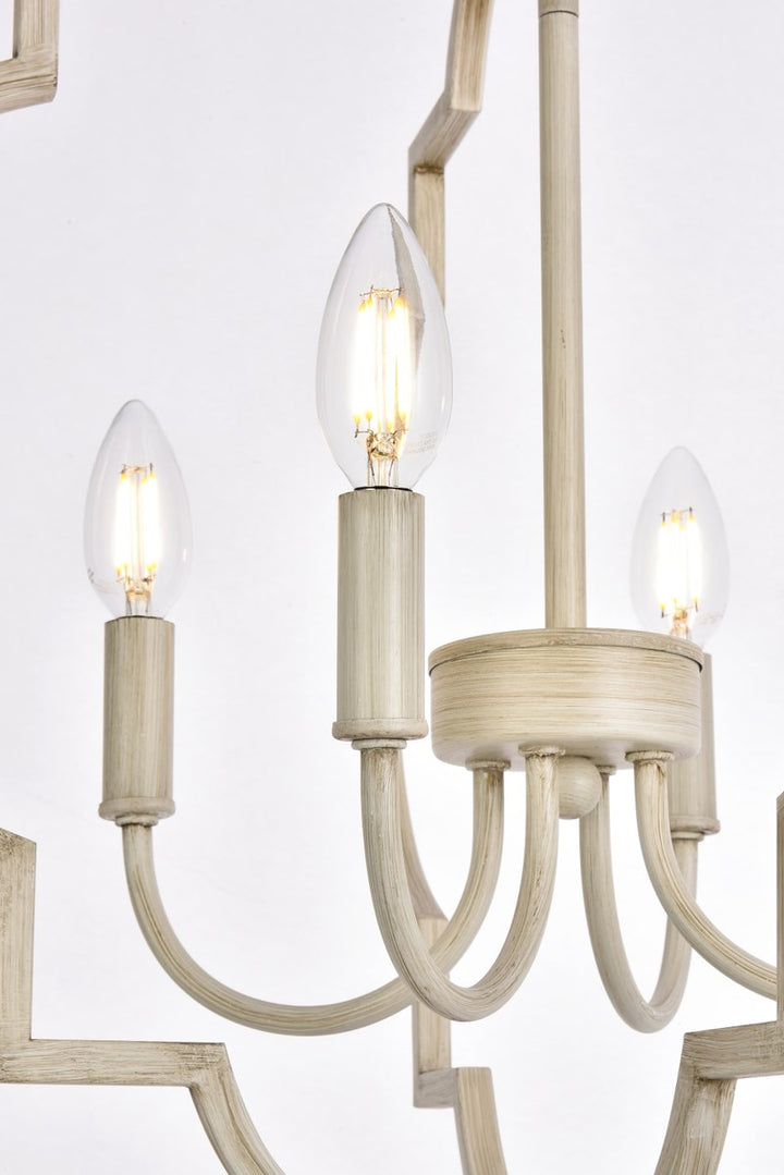 4 Lights Pendant In Weathered Dove