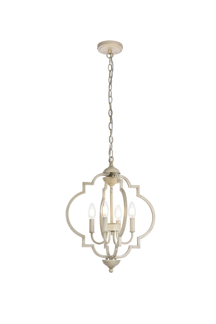 4 Lights Pendant In Weathered Dove by Living District