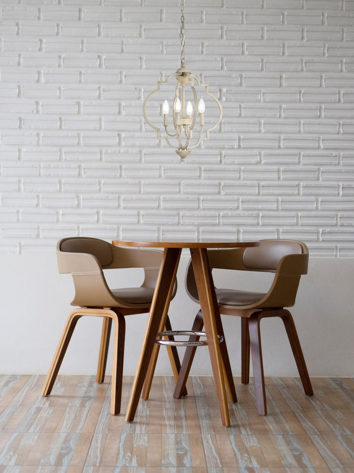 4 Lights Pendant In Weathered Dove