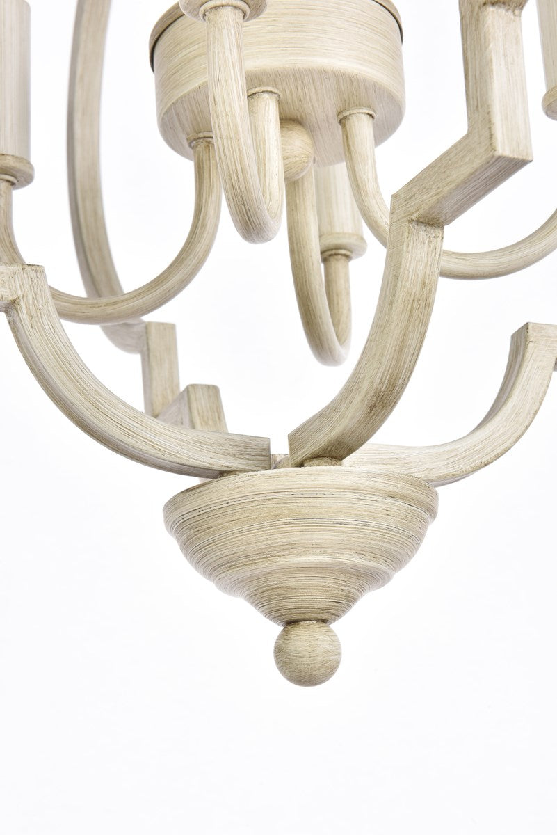 4 Lights Pendant In Weathered Dove