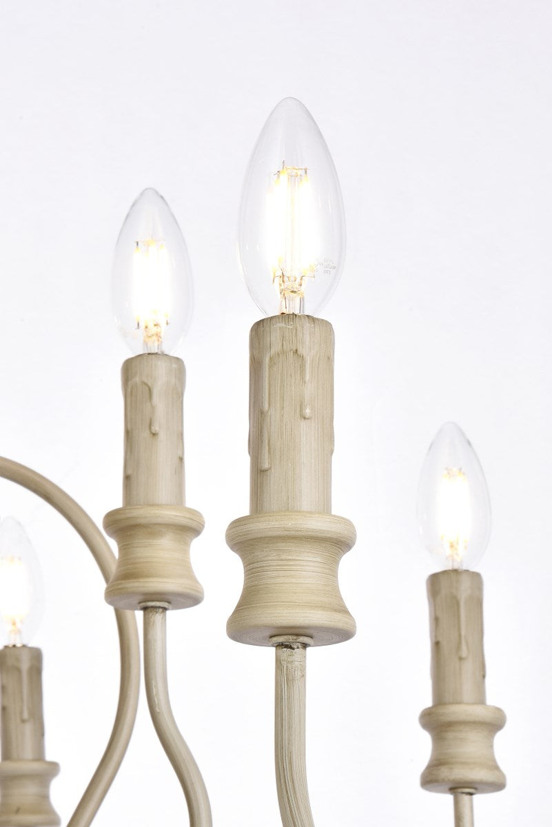 9 Lights Pendant In Weathered Dove
