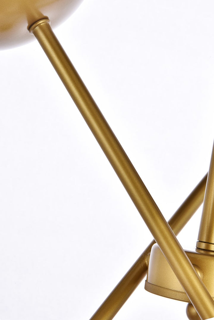 24 Inch Pendant In Brass With Clear Shade