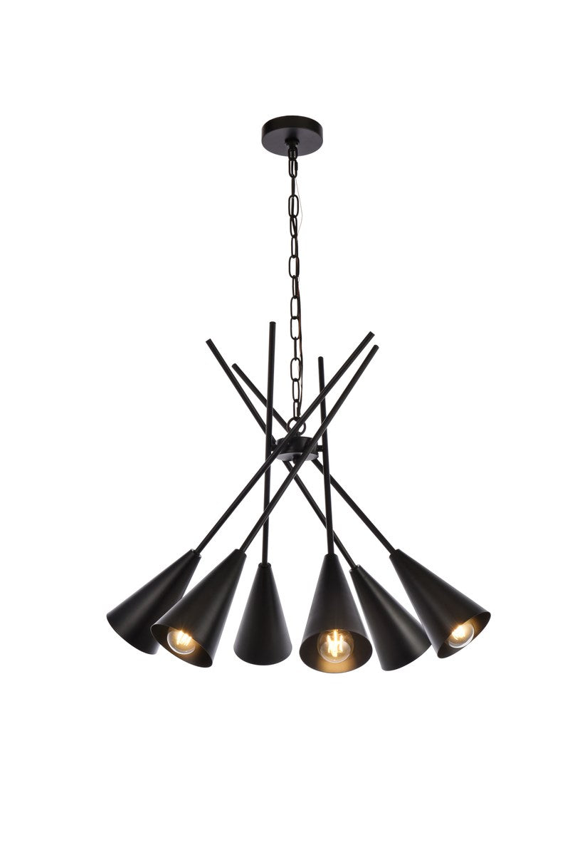 32 Inch Pendant In Black by Living District