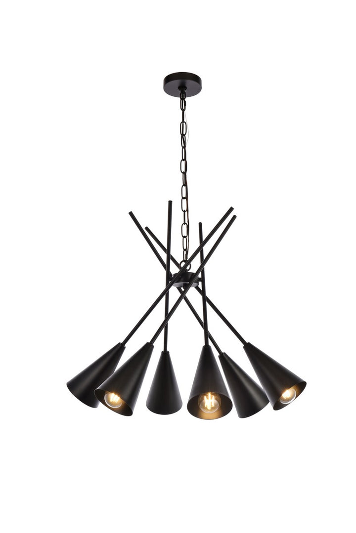 32 Inch Pendant In Black by Living District